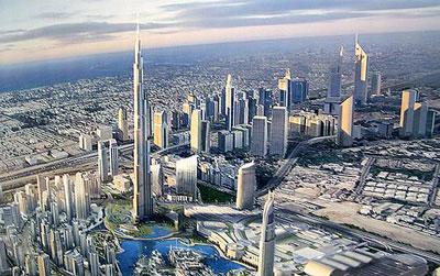 Foto aerea de Dubai