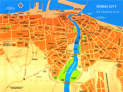 Mapa de Dubai